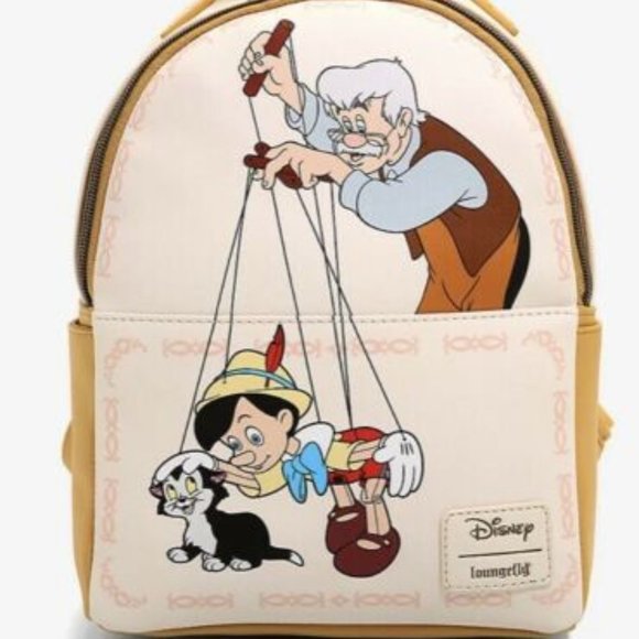 Loungefly Disney obsessedddd Pinocchio Figaro Backpack